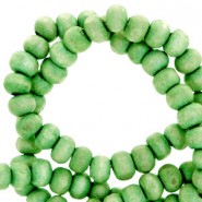 Make jewelry with a "Nature look" with these Wooden beads round 4mm Spring green, combine them with other nature products such as leather and coconut beads and make the nicest combinations